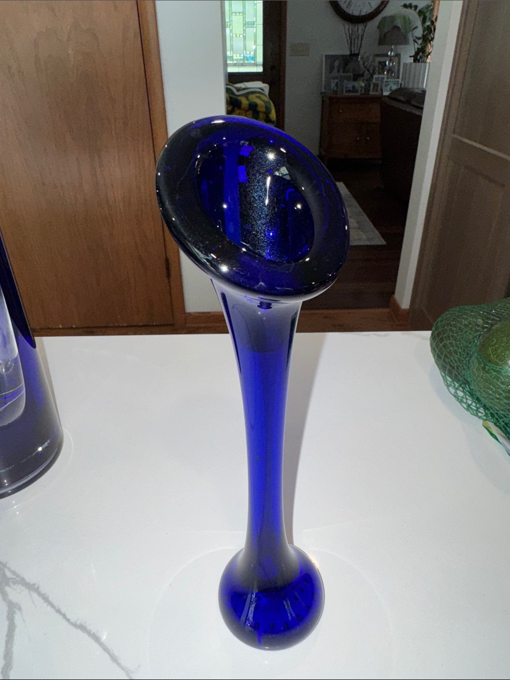 Cobalt blue vase